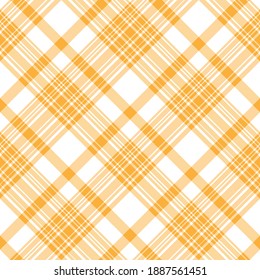 Seamless pattern in wonderful warm yellow and white colors for plaid, fabric, textile, clothes, tablecloth and other things. Vector image. 2