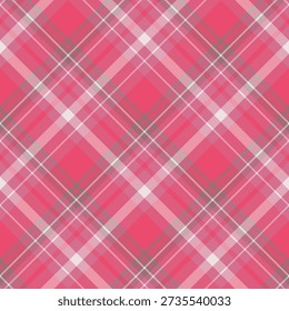 Seamless pattern in wondrous pink colors for plaid, fabric, textile, clothes, tablecloth and other things. Vector image. 2