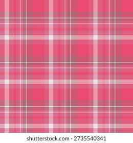 Seamless pattern in wondrous pink colors for plaid, fabric, textile, clothes, tablecloth and other things. Vector image.