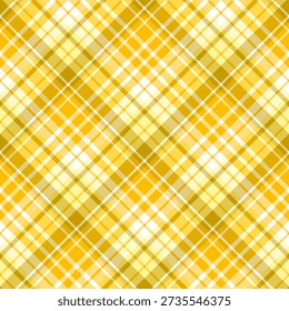 Seamless pattern in wondrous yellow colors for plaid, fabric, textile, clothes, tablecloth and other things. Vector image. 2