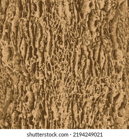 Patrón inmaculado de corteza o piedra de madera. Textura de piedra repetitiva. Fondo vectorial realista. Apropiado para papel de pared, papel de envoltura, tela, suelo, azulejos de cerámica