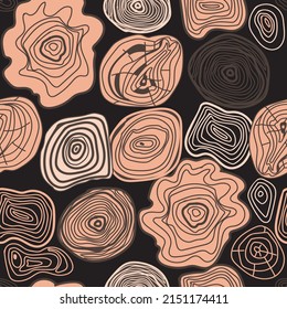 seamless pattern with wooden texture, earth tones, vector design for paper, fabric and other surface