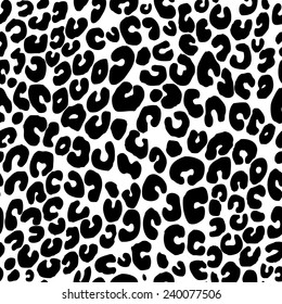 Seamless Pattern Wool Snow Leopard Stock Vector (Royalty Free ...