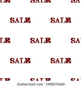 Seamless pattern with the word SALE. Good for backdrops, wrapping paper and posters, and promotional materials. Vector.