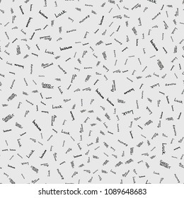 Seamless pattern with the words on a business topic. The text is written by hand. Vector illustration.