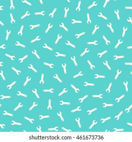 Seamless Pattern  of Wrenches.