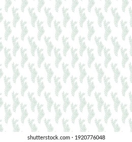 Seamless pattern wth vector illustrations of silhouette ornaments, plants and animals. Good for textile printing design, for Easter holiday decortions.
