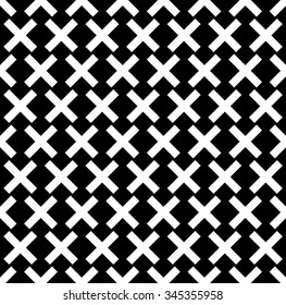 Seamless pattern with "X" shape
