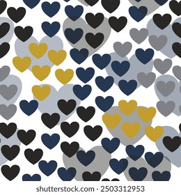 Seamless pattern with y2k blurred gradient butterflies and hearts. . Contemporary surface design. 