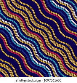 Seamless pattern of yarn. Knitted clothes. Texture of stitches.
