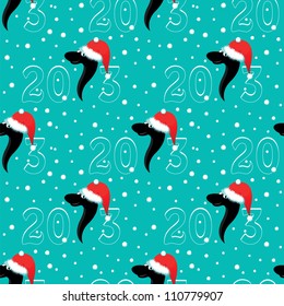 seamless pattern of year of the snake 2013 chinese new year