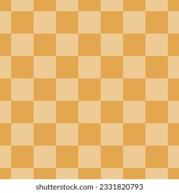 Seamless pattern with yellow checkerboard