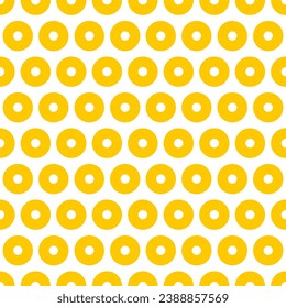 Seamless pattern with yellow circles