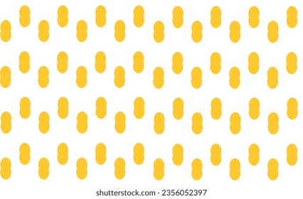 patrón transparente con círculos amarillos tira el estilo vertical repetidos diseño de imagen repleto para impresión de tela o papel textil o de pared