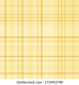 Seamless pattern in yellow colors for plaid, fabric, textile, clothes, tablecloth and other things. Vector image. 