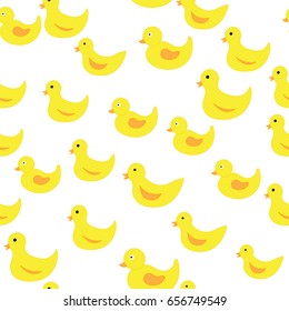 seamless pattern with yellow ducks. Baby Wallpapers. paper