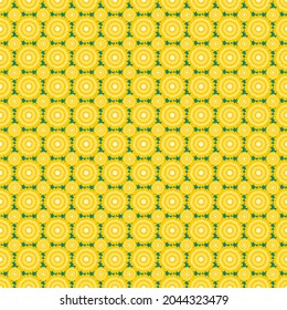  seamless pattern with yellow flower