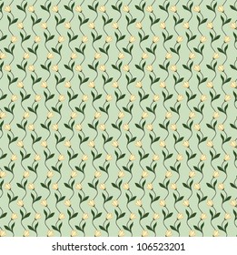 seamless pattern with yellow flowers, print