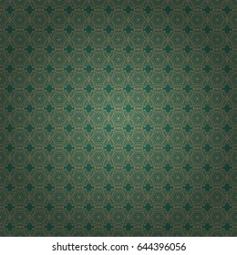 Seamless pattern in yellow and green colors. Vector beautiful print in a T-shirt tropical theme. T-shirt graphics for girls and women. Vector illustration.