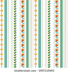 Patrón sin foco con tulipanes amarillos y naranjas.