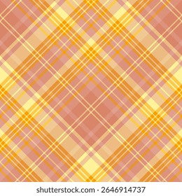 Patrón sin costuras en color amarillo y melocotón para cuadros, tela, textiles, ropa, mantel y otras cosas. Imagen de Vector. 2.