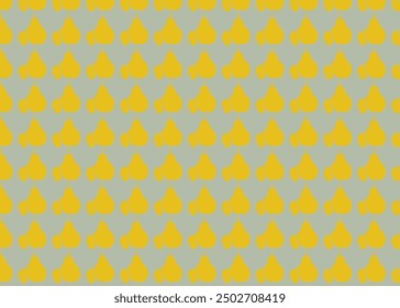 Seamless pattern with yellow pears on a blue background