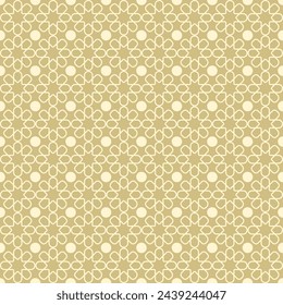 seamless pattern of yellow polka dots on a beige background.