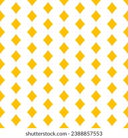 Seamless pattern with yellow rhombuses