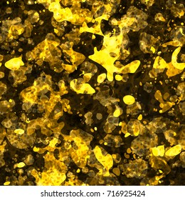 Seamless pattern. Yellow splatter texture. Dark and light. Abstract vector background for web page, banners, fabric, home decor, wrapping.