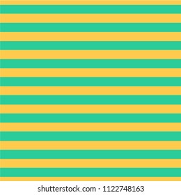 Seamless pattern with yellow stripes on green background. Traditional tile design. Vector illustration