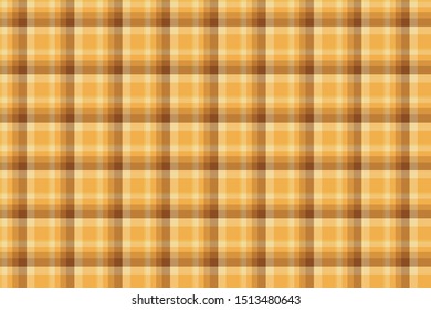 seamless pattern yellow tartan plaid. Scottish background, vector, illustration