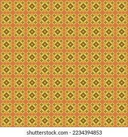 seamless pattern with a yellow tile pattern, antique style