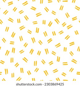 Seamless pattern with yellow tiny couple lines