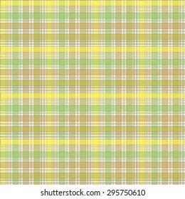 seamless pattern yellow tone tartan vector