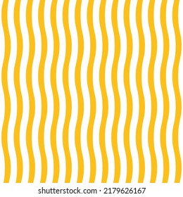Seamless pattern with yellow and white wavy lines.