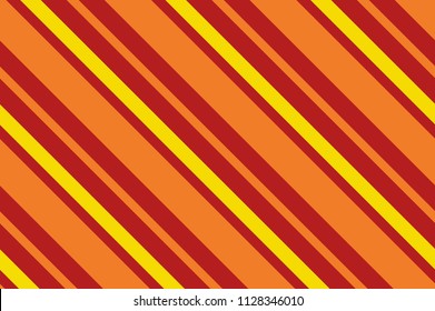 Seamless pattern. Yellow-orange stripes background. Striped diagonal pattern for printing on fabric, paper, wrapping, scrapbooking, websites Background with slanted lines Vector illustration