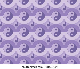 seamless pattern with yin yang symbols