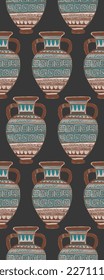 Seamless pattern of you meander. Vector illustration