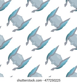 Seamless pattern for your design surface with a magic helmet.