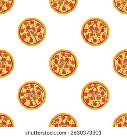 Padrão perfeito com pizza gostosa.