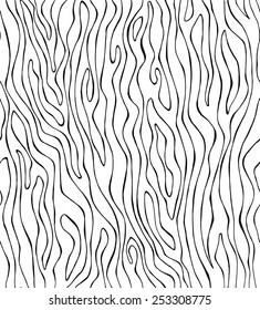 Seamless Pattern Zebra Black & White