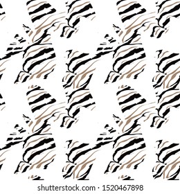 Seamless pattern with  zebra skin.