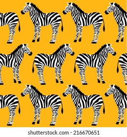 seamless pattern with zebras