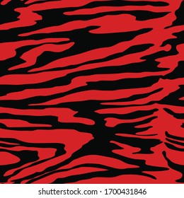 
Seamless pattern of zerba, tiger for printing clothes, fabrics. Skin. Vector illustration