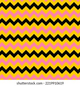 seamless pattern zig zag chevron black and pink 