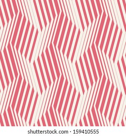 Seamless pattern. Zig zag stripes. Vector graphic texture. Volume effect