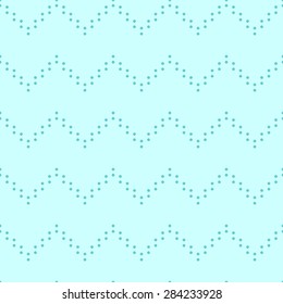 Seamless pattern with zigzag circles blue background. Vector illustration. Editable can be used for web page backgrounds, pattern fills