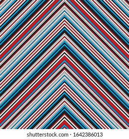 seamless pattern with zigzag colored lines