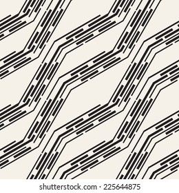 Seamless pattern with zigzag elements. Vector abstract background. Stylish repeating structure
