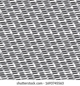 Seamless pattern with zigzag gray stripes